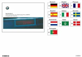 BMW Service booklet 1993 - 1998 — BMW E36 factory diagram
