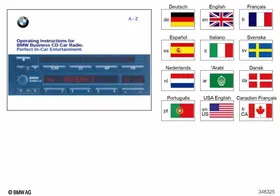 Radio E31, E34, E36 — BMW E36 factory diagram