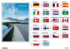 Brochure Service Contact, BMW — BMW E36 factory diagram
