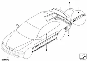 Retrofit, M aerodynamic kit — BMW E36 factory diagram