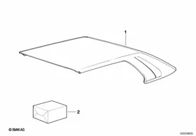 Hardtop — BMW E36 factory diagram