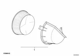Microfilter — BMW E36 factory diagram