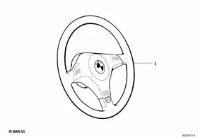 Airbag retrofit — BMW E36 factory diagram