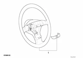 Leather-cov. sport steer. wheel rim III — BMW E36 factory diagram