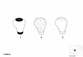 Shift knob, Classic — BMW E36 factory diagram