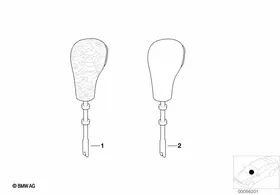 Selector-lever grip — BMW E36 factory diagram