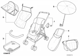 BMW buggy red with accessories — BMW E36 factory diagram