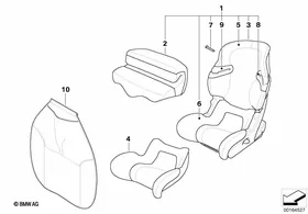 Junior Seat I-II — BMW E36 factory diagram