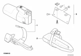 Fire-extinguisher powder — BMW E36 factory diagram