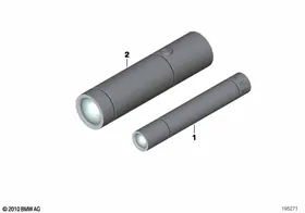 Hand lamp, LED — BMW E36 factory diagram