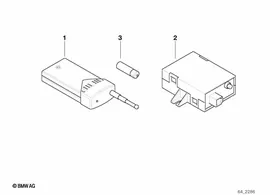 Retrofit kit, remote cntrl,indep.heating — BMW E36 factory diagram