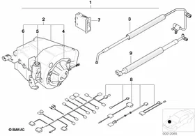 "Economic"air cond. syst. single parts I — BMW E36 factory diagram