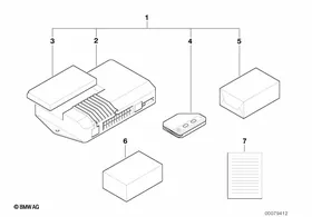 Remote control version 1 — BMW E36 factory diagram