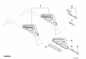 Support snowboard — BMW E36 factory diagram
