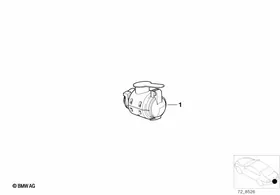 Adapter for trailer socket — BMW E36 factory diagram
