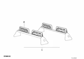 Ski holder — BMW E36 factory diagram