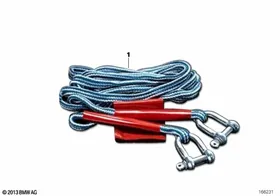 Tow cable — BMW E36 factory diagram