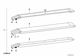 Trailer loading ramp — BMW E36 factory diagram