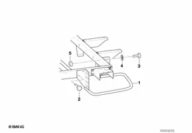 Trailer, individual parts, ram guard — BMW E36 factory diagram