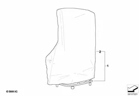 Hardtop holder/mobile — BMW E36 factory diagram