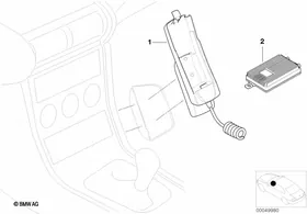 Retrofit kit,hands free facili.Siemens25 — BMW E36 factory diagram