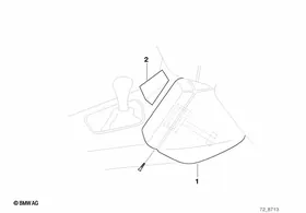 Telephone console — BMW E36 factory diagram