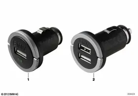 BMW USB charger — BMW E36 factory diagram