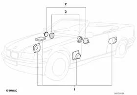 Sound Modul system — BMW E36 factory diagram