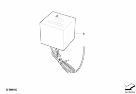 Suppression filter — BMW E36 factory diagram