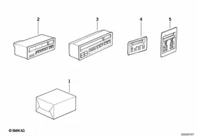 Outdoor temperature indicator — BMW E36 factory diagram