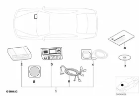 Navigation arrow displ./indiv.parts — BMW E36 factory diagram