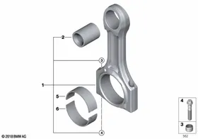 Crankshaft Connecting Rod — BMW E36 factory diagram