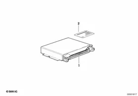 Basic control unit DME — BMW E36 factory diagram