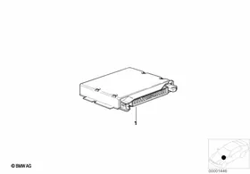 Control unit DME, programmed — BMW E36 factory diagram