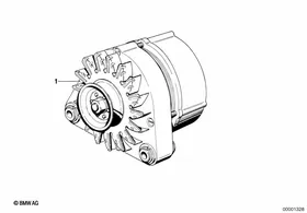 Alternator — BMW E36 factory diagram