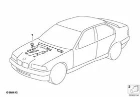 Engine wiring harness — BMW E36 factory diagram