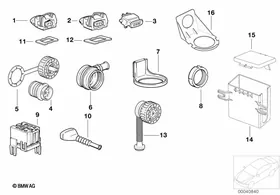 Wiring connections — BMW E36 factory diagram