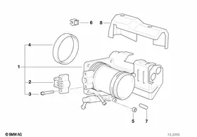 Throttle housing Assy — BMW E36 factory diagram