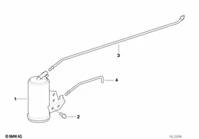 Activated Charcoal Filter/TUBING — BMW E36 factory diagram