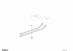 Fuel pipe — BMW E36 factory diagram