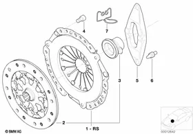 Clutch — BMW E36 factory diagram