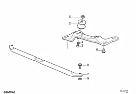 Gearbox suspension — BMW E36 factory diagram