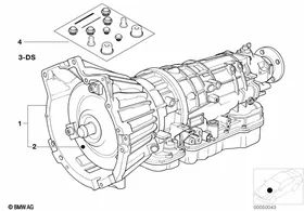 Automatic gearbox A4S270/310R — BMW E36 factory diagram
