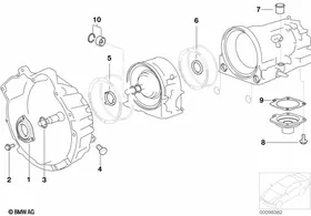 A4S 270R/310R mounting parts/gaskets — BMW E36 factory diagram