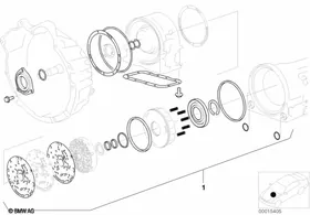 A4S 270R/310R rep. kit inter. plate — BMW E36 factory diagram