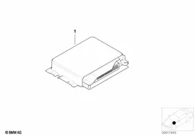 Control unit EGS, programmed — BMW E36 factory diagram
