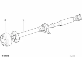 Drive shaft (swivel joint) — BMW E36 factory diagram