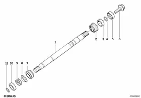 Steer.col.-steer. spin. upper — BMW E36 factory diagram