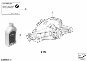 Rear-axle-drive — BMW E36 factory diagram