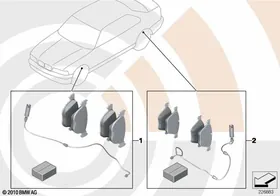 Service kit, brake pads / Value Line — BMW E36 factory diagram